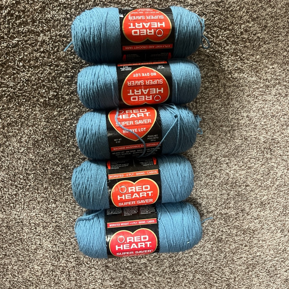 Red Heart Super Saver Yarn - Blue
